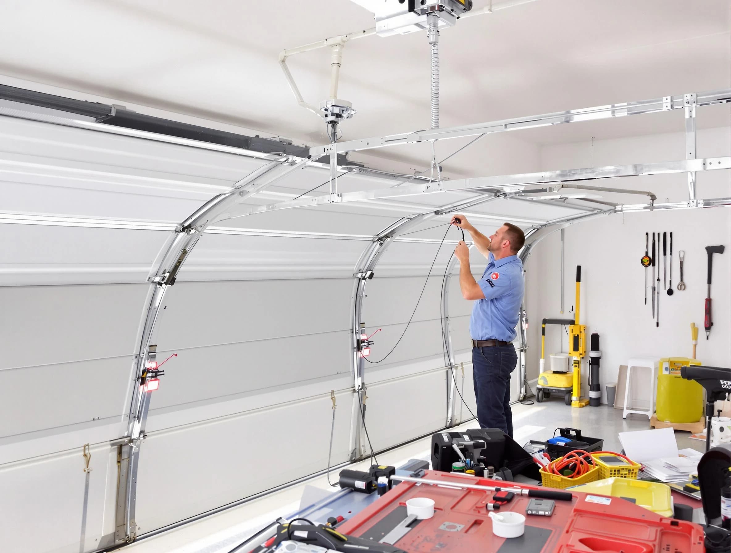 Garage door cable repair service by Manchester Garage Door Repair in Manchester