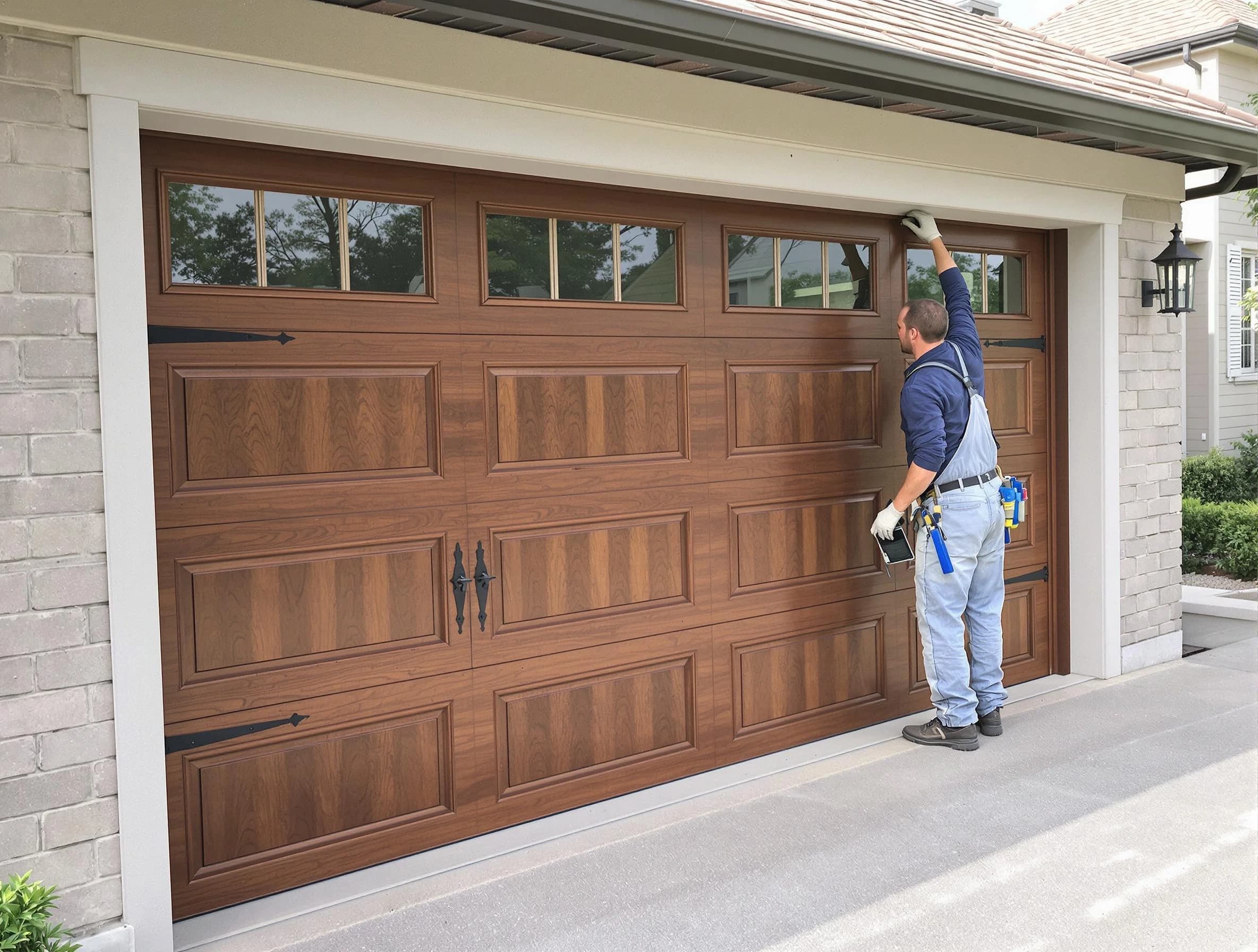 Custom garage door showcase by Manchester Garage Door Repair in Manchester