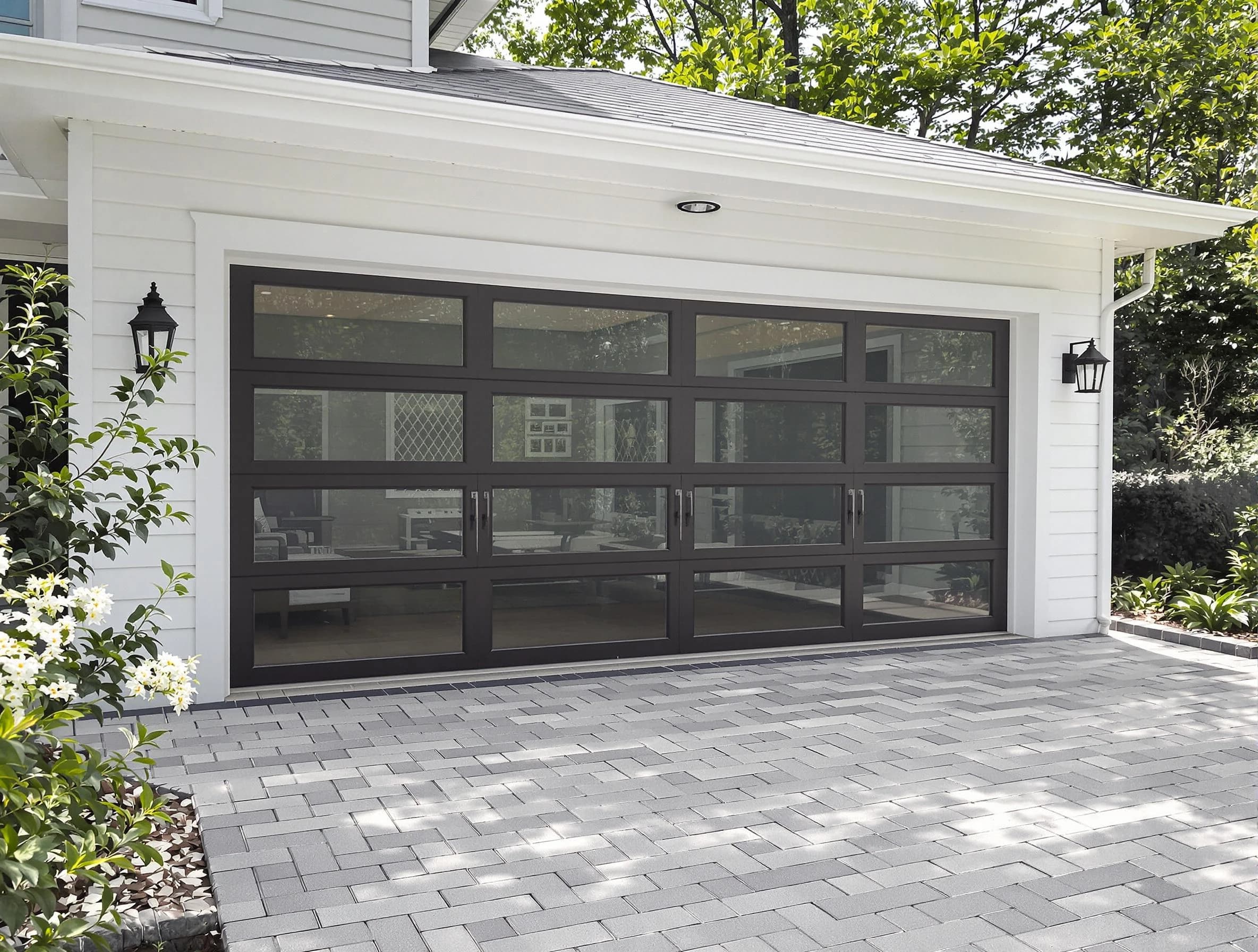 Manchester Garage Door Repair design specialist presenting custom garage door options to Manchester homeowner