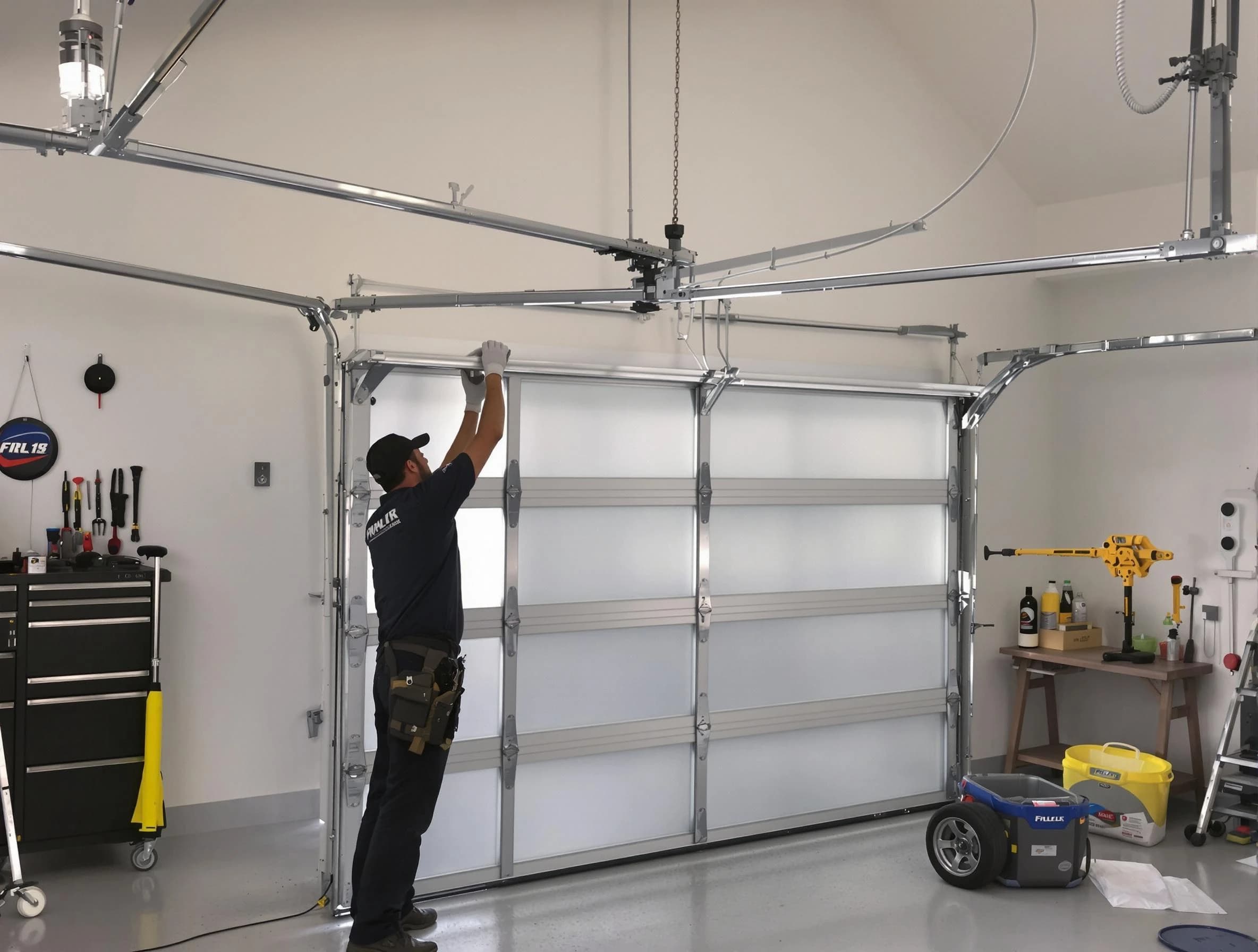 Manchester Garage Door Repair certified team performing precision garage door installation in Manchester
