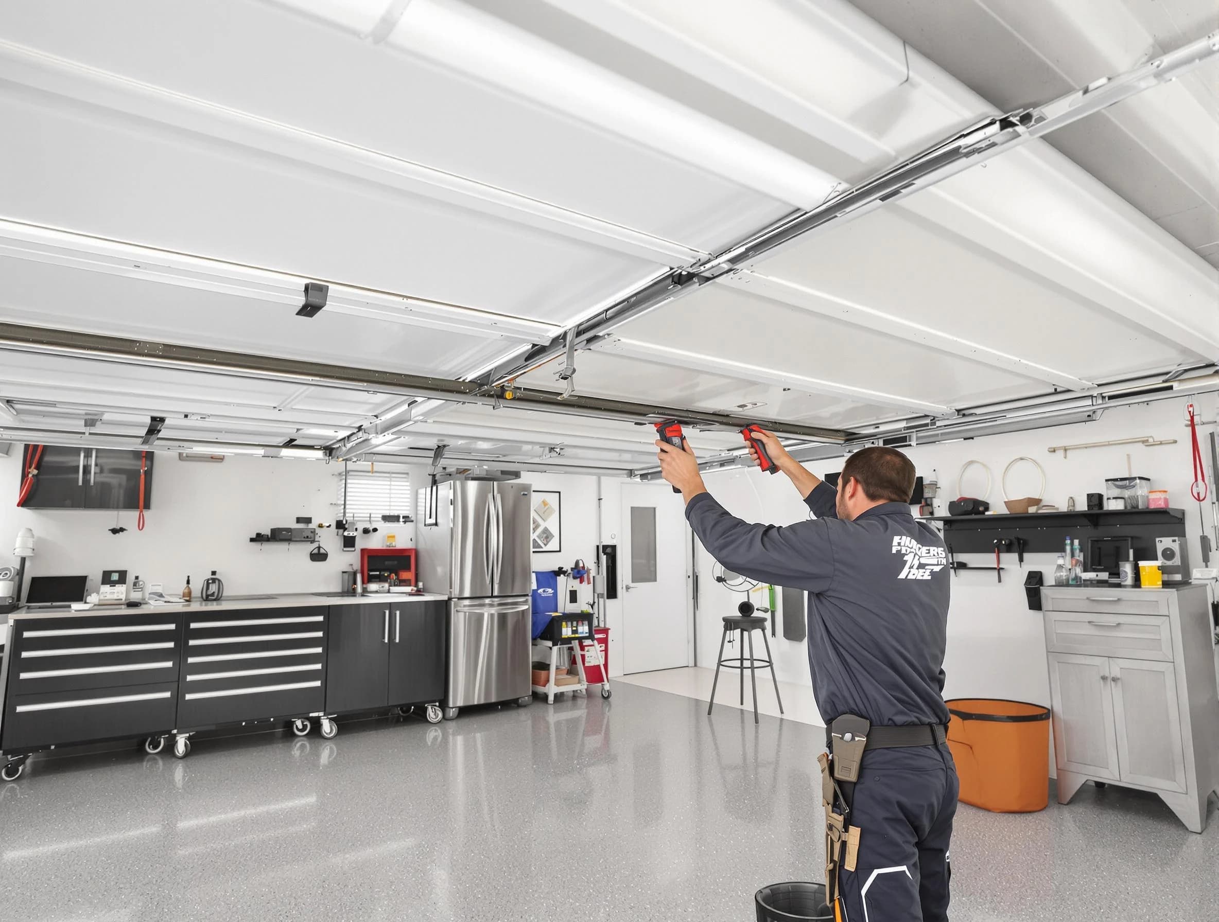 Overhead garage door repair service by Manchester Garage Door Repair in Manchester