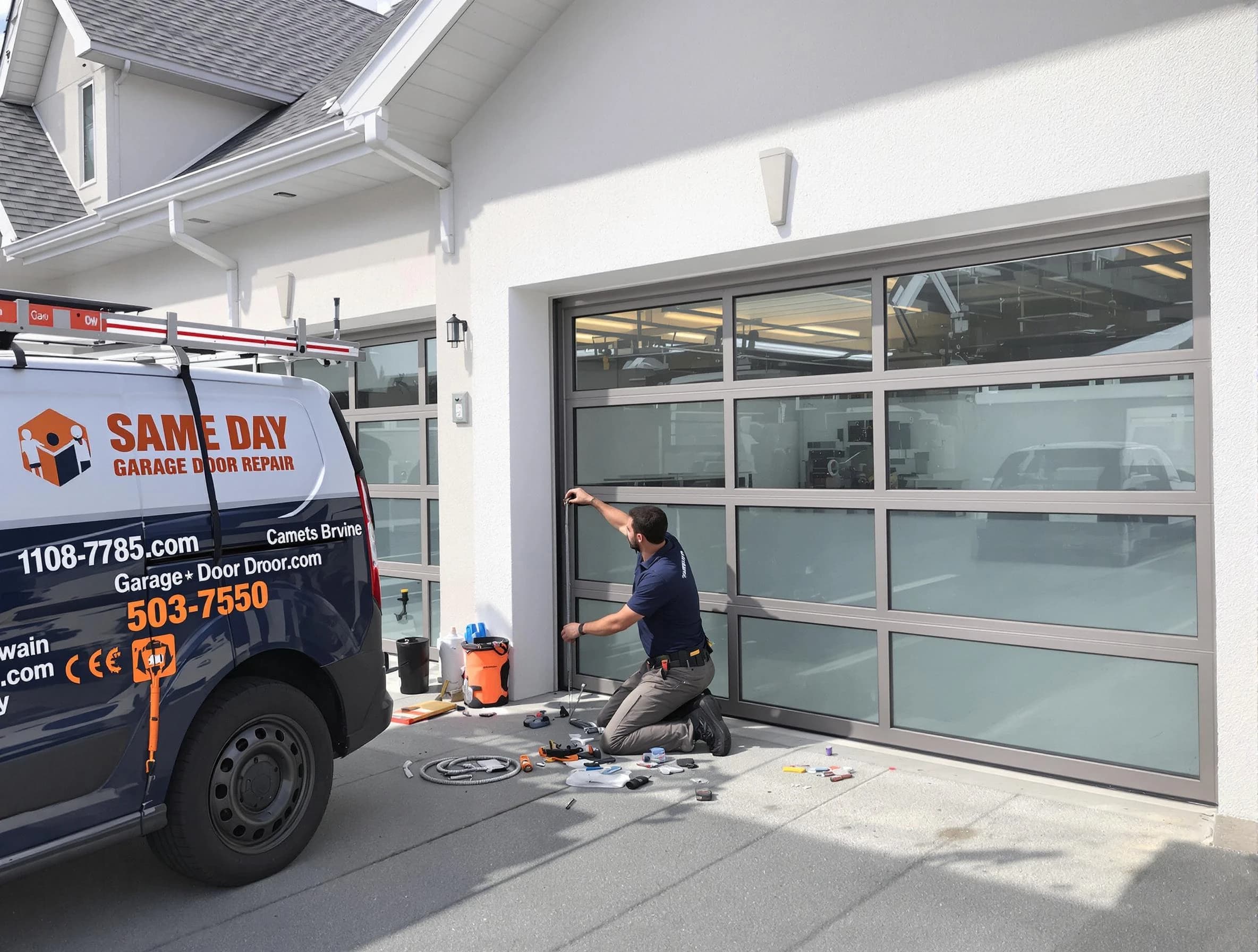 Same-day garage door repair service by Manchester Garage Door Repair in Manchester