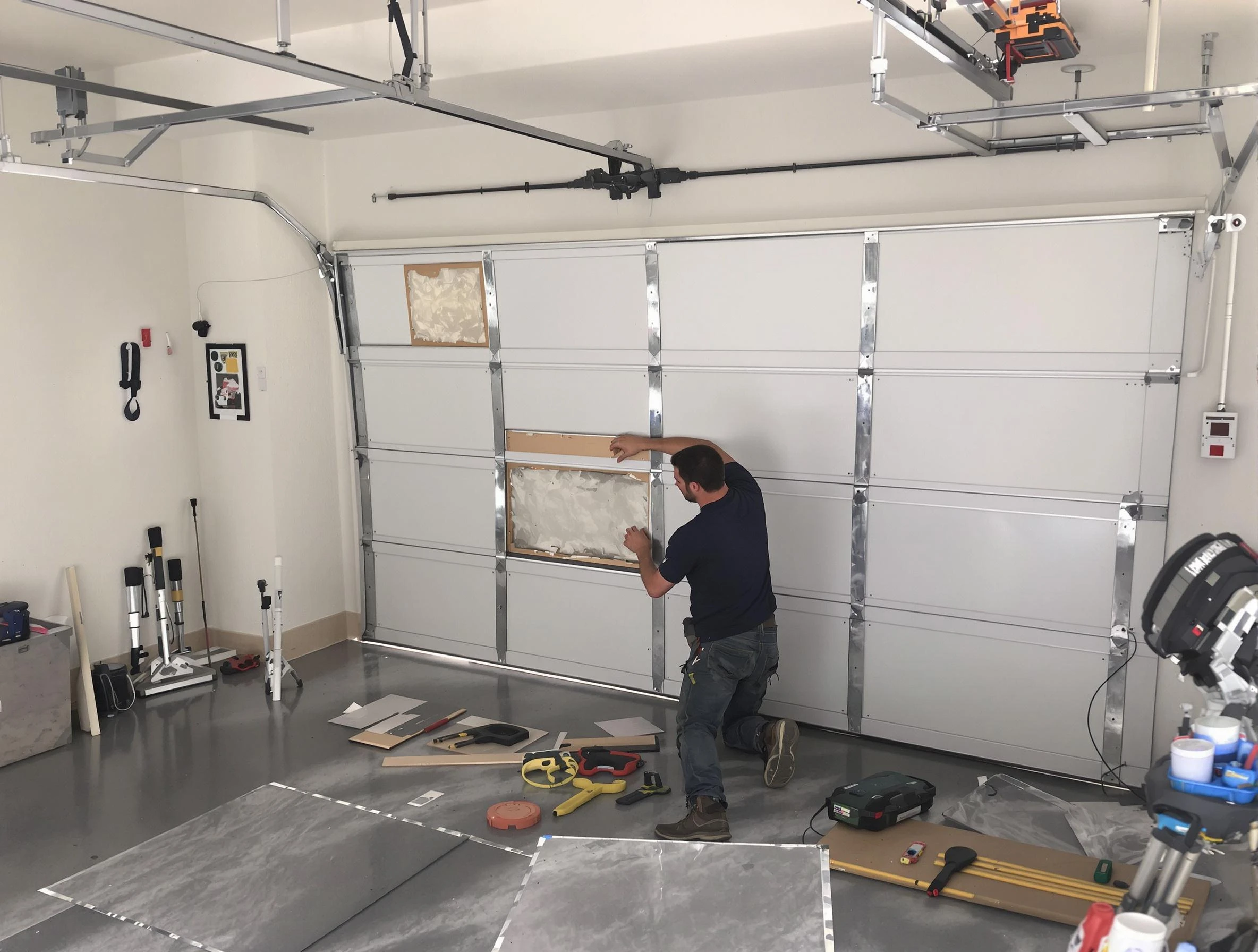 Garage Door Panel Repair in Manchester
