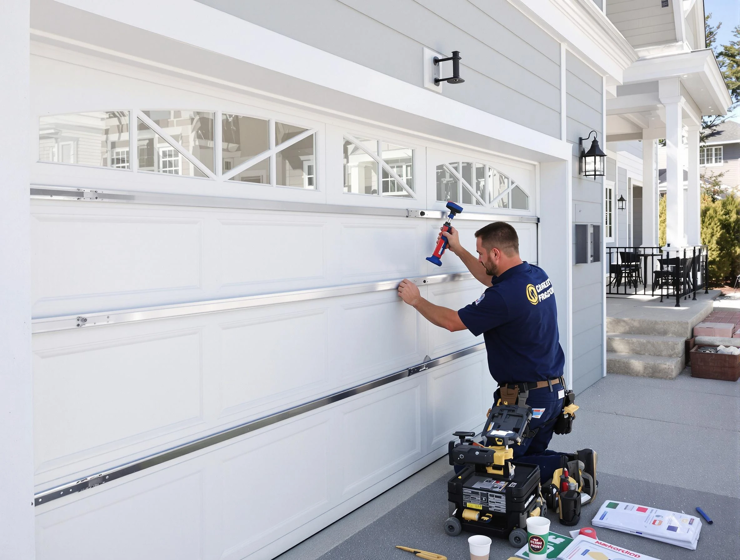 Professional garage door installation by Manchester Garage Door Repair in Manchester