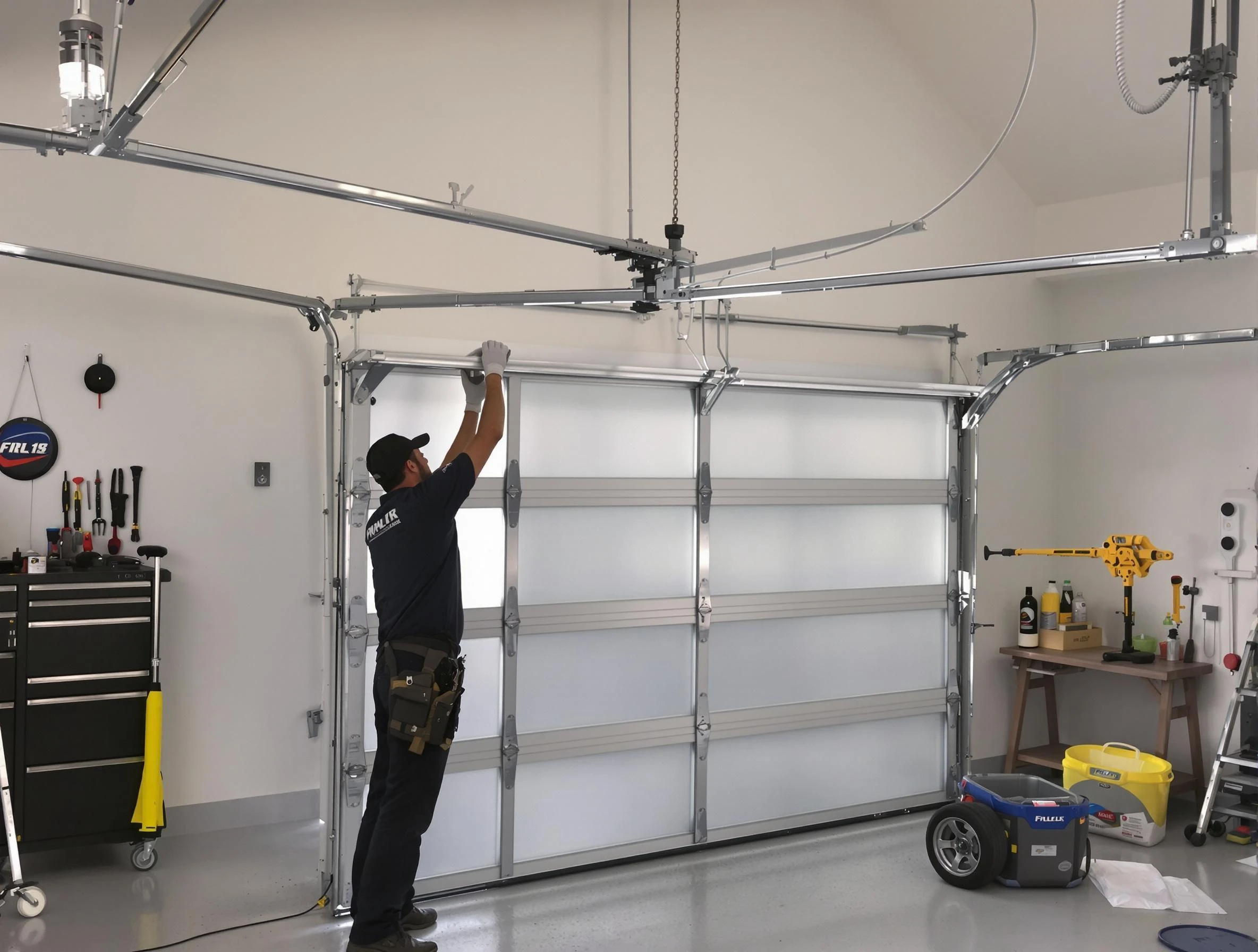 Manchester Garage Door Repair certified team performing precision garage door installation in Manchester