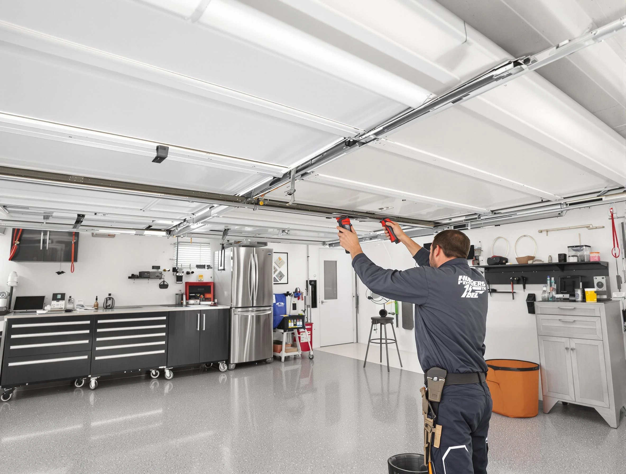 Overhead garage door repair service by Manchester Garage Door Repair in Manchester